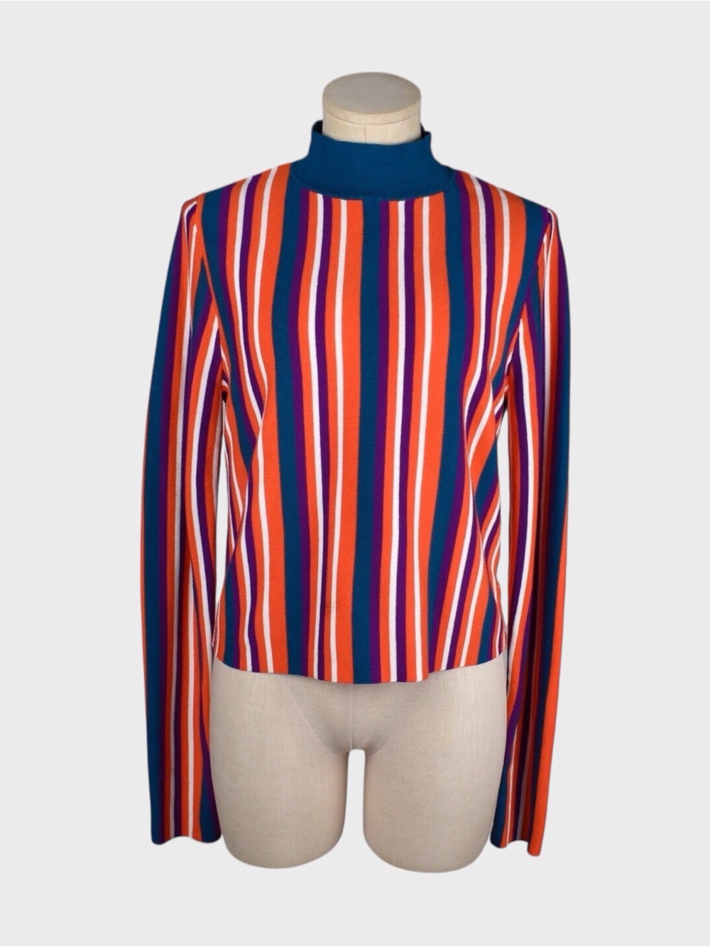 Victor Glemaud for Target Striped Turtleneck Cropped Sweater